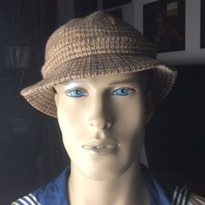 Kangol Brown Tweed Bucket Hat